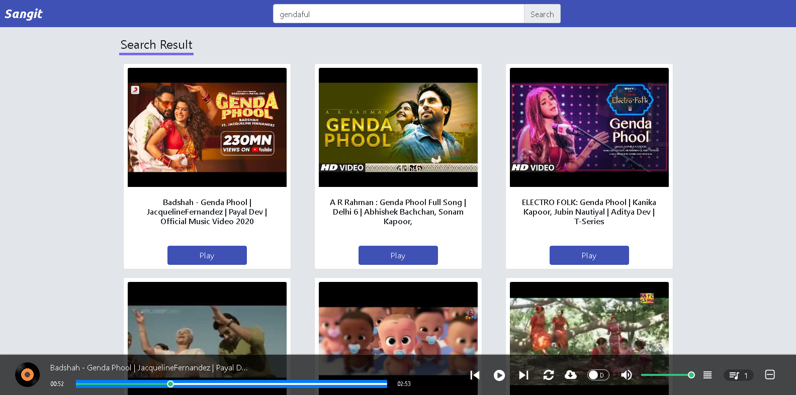 Sangit A Music App